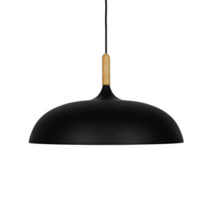 GLOBOSTAR® VALLETE 01258 Μοντέρνο Κρεμαστό Φωτιστικό Οροφής με Ντουί 1 x E27 AC 220-240V IP20 - Μαύρο & Μπεζ - Μ45 x Π45 x Υ27cm