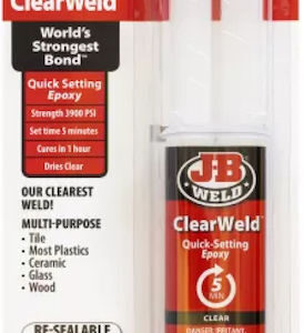 J-B WELD Εποξική Κόλλα Δύο Συστατικών CLEARWELD™ SYRINGE Διάφανη 25ml