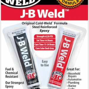 J-B WELD Εποξική Κόλλα Δύο Συστατικών J-B WELD™ TWIN TUBE - 2 OZ Σκουρο Γκρι 28.4gr