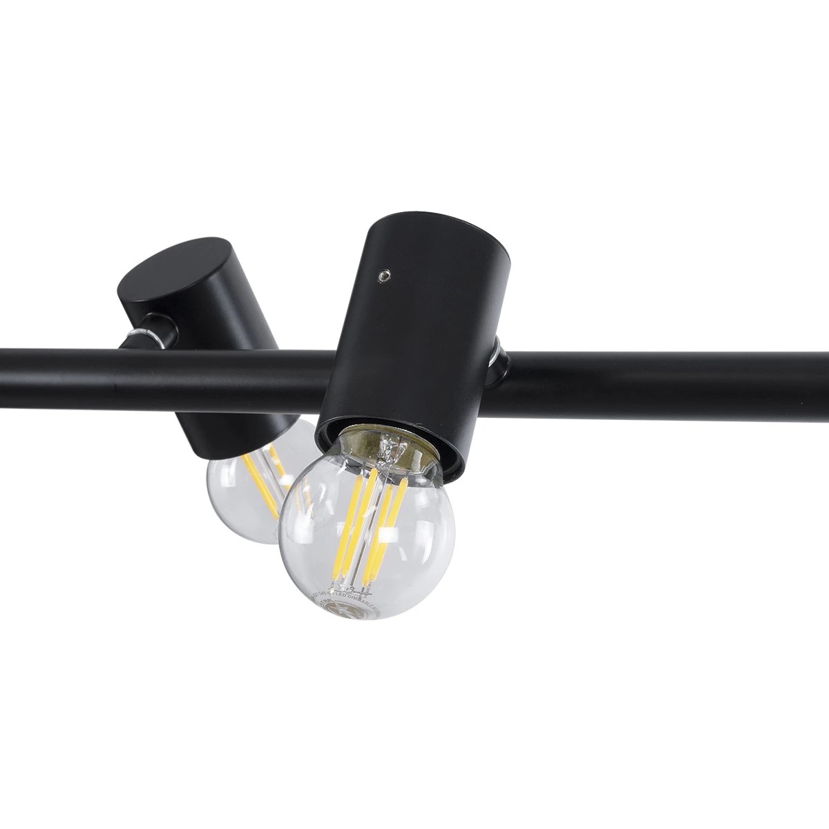 GLOBOSTAR® ALFREDA 01242 Μοντέρνο Κρεμαστό Φωτιστικό Οροφής με Ντουί 10 x E27 AC 220-240V IP20 - Μαύρο - Μ140 x Π18 x Υ7cm - Image 4