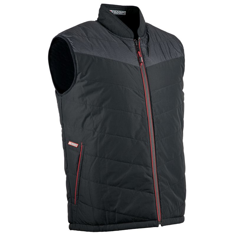Facom FXWW5010E-3 Γιλέκο Αμάνικο Καπιτονέ Flag Black/Red FR3