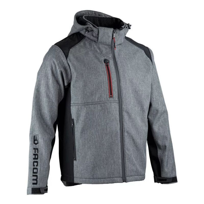Facom FXWW2020E-FR6 Μπουφάν Black/Grey Trial No.XXL