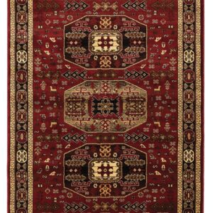 ΧΑΛΙ PERSIA 6057 BURGUNDY ΜΕ ΚΡΟΣΣΙ - 080X150 NewPlan