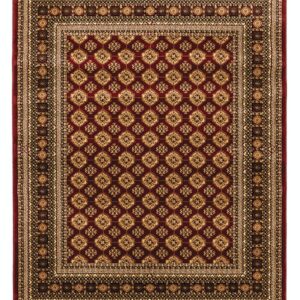 ΧΑΛΙ PERSIA 7838 BURGUNDY ΜΕ ΚΡΟΣΣΙ - SET067(2x140,1x200)  NewPlan