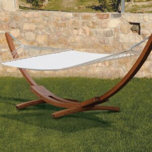 Ξύλινη Αιώρα Με Πανί 310 x 118 x 120(h)cm (#176737)