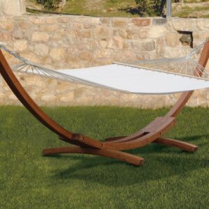Ξύλινη Αιώρα Με Πανί 410 x 119 x 125(h)cm (#176738)