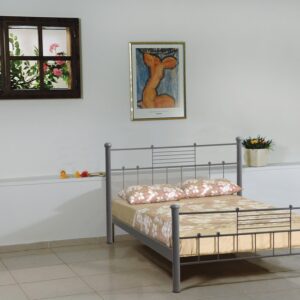 Ημίδιπλο Μεταλλικό Κρεβάτι Ευριδίκη 198 x 118cm (#191544)