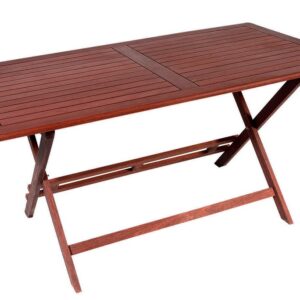 Ξύλινο ,Παραλ/μο Πτυσσόμενο Τραπέζι Red Shorea 150 x 80 x 75(h)cm (#203471)