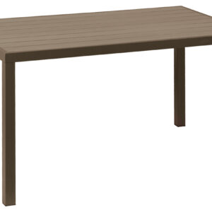 Παραλ/μο Τραπέζι Αλουμινίου Με Καφέ Pollywood 154 x 84 x 72(H)cm (#223932)