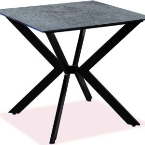 Τετράγωνο Τραπέζι Αλουμινίου Με Επιφάνεια Compact Hpl Γκρί 80 x 80 x 75(h)cm (#22493)