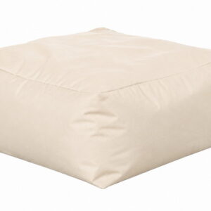 Εκρού Αδιάβροχο Ανεξίτηλο Πούφ 75x75x35(h)cm (#22530-58)