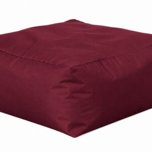 Μπορντώ Αδιάβροχο Ανεξίτηλο Πούφ 75x75x35(h)cm (#22530-59)