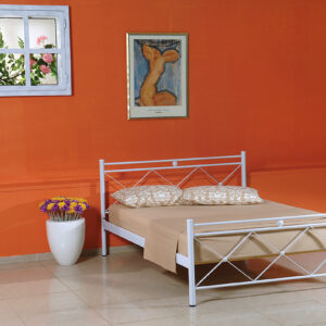 King Size Μεταλλικό Κρεβάτι Χιαστί 168 x 208cm (#23982)