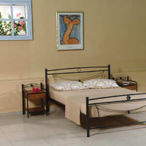 King Size Μεταλλικό Κρεβάτι Μαργαρίτα 168 x 208cm (#23986)