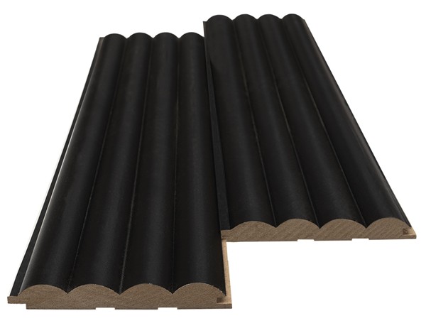 MDF PANEL ME 3D ΠΗΧΑΚΙΑ 805090 WAVE ST 16/119/2750mm BLACK EDITION NewPlan