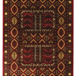 ΧΑΛΙ PERSIA 2273 BURGUNDY ΜΕ ΚΡΟΣΣΙ - 080X150 NewPlan