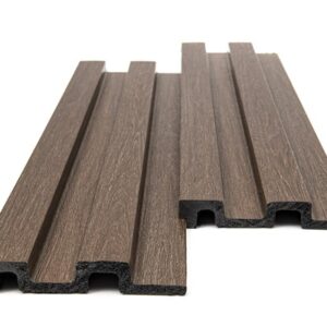 PS PANEL ΜΕ 3D ΠΗΧΑΚΙΑ 08 RESIDENCE 21/122 mm DARK BROWN OAK NewPlan