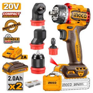 Δραπανοκατσάβιδο Compact Μπαταρίας με 4 Κεφαλές 20V Li-Ion 66Nm (#CDLI206686E)