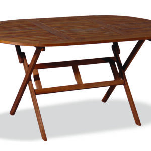 Ξύλινο ,Οβάλ Πτυσσόμενο Τραπέζι Acacia 150 x 85 x 72(h)cm (#CUT-15-85OF-AC)
