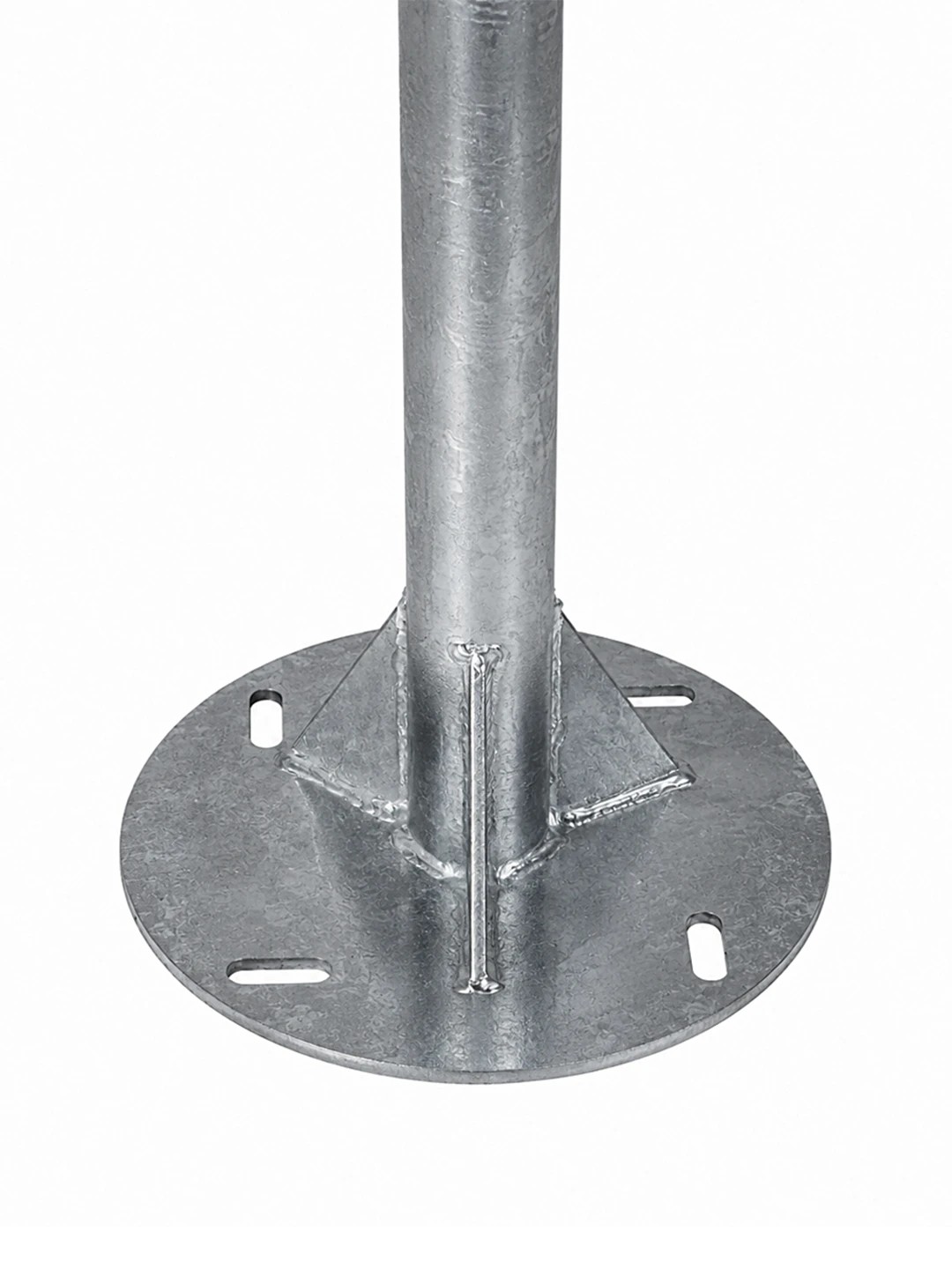 GLOBOSTAR® URBANO-280 GLB-000-0007 Μεταλλικός Γαλβανισμένος Στύλος Φωτισμού για Φωτοβολταϊκό Φωτιστικό Δρόμου Εξωτερικού Χώρου - Ασημί Γαλβανιζέ - Μ84 x Π25 x Υ280cm - Image 5