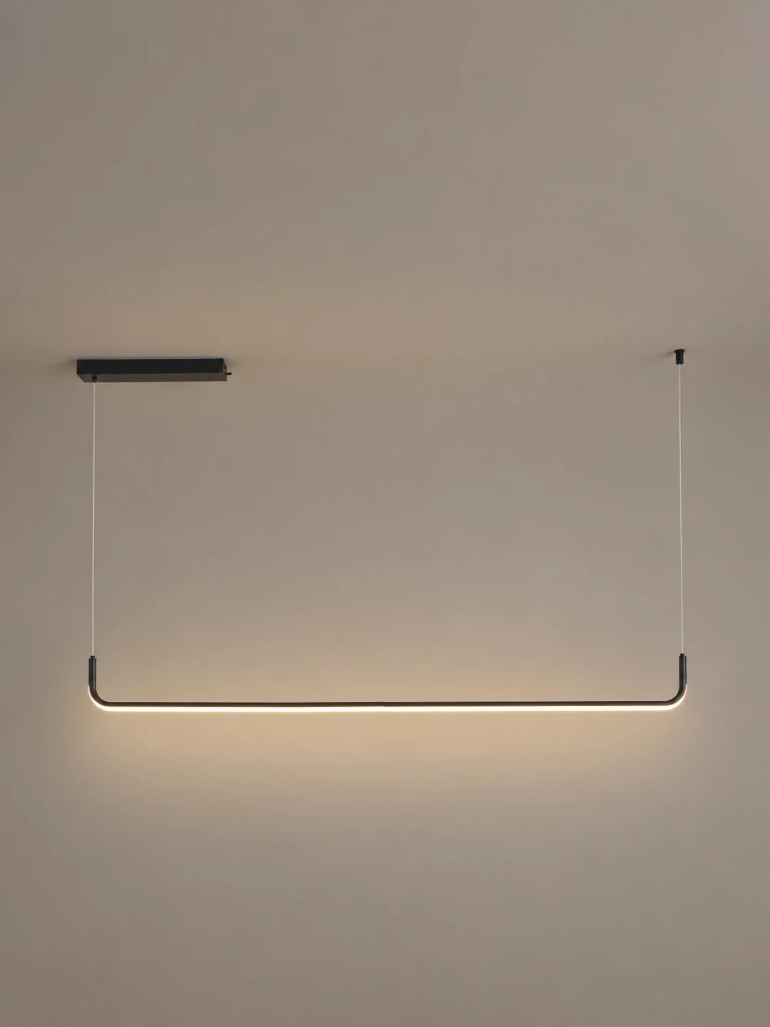 kelvo® LINARIA KLV-101-0255 Κρεμαστό Φωτιστικό Οροφής LED 36W 3600lm 180° AC 220-240V IP20 Ρυθμιζόμενο Λευκό CCT με Χειριστήριο από 2700K έως 6000K Dimmable - Lumileds SMD Chip - Μαύρο Ματ - Μ120 x Π2 x Υ10cm - 3 Χρόνια Εγγύηση - Image 3