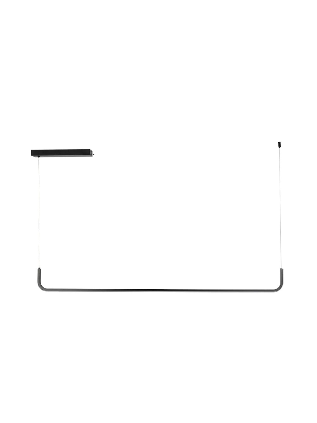 kelvo® LINARIA KLV-101-0255 Κρεμαστό Φωτιστικό Οροφής LED 36W 3600lm 180° AC 220-240V IP20 Ρυθμιζόμενο Λευκό CCT με Χειριστήριο από 2700K έως 6000K Dimmable - Lumileds SMD Chip - Μαύρο Ματ - Μ120 x Π2 x Υ10cm - 3 Χρόνια Εγγύηση - Image 4