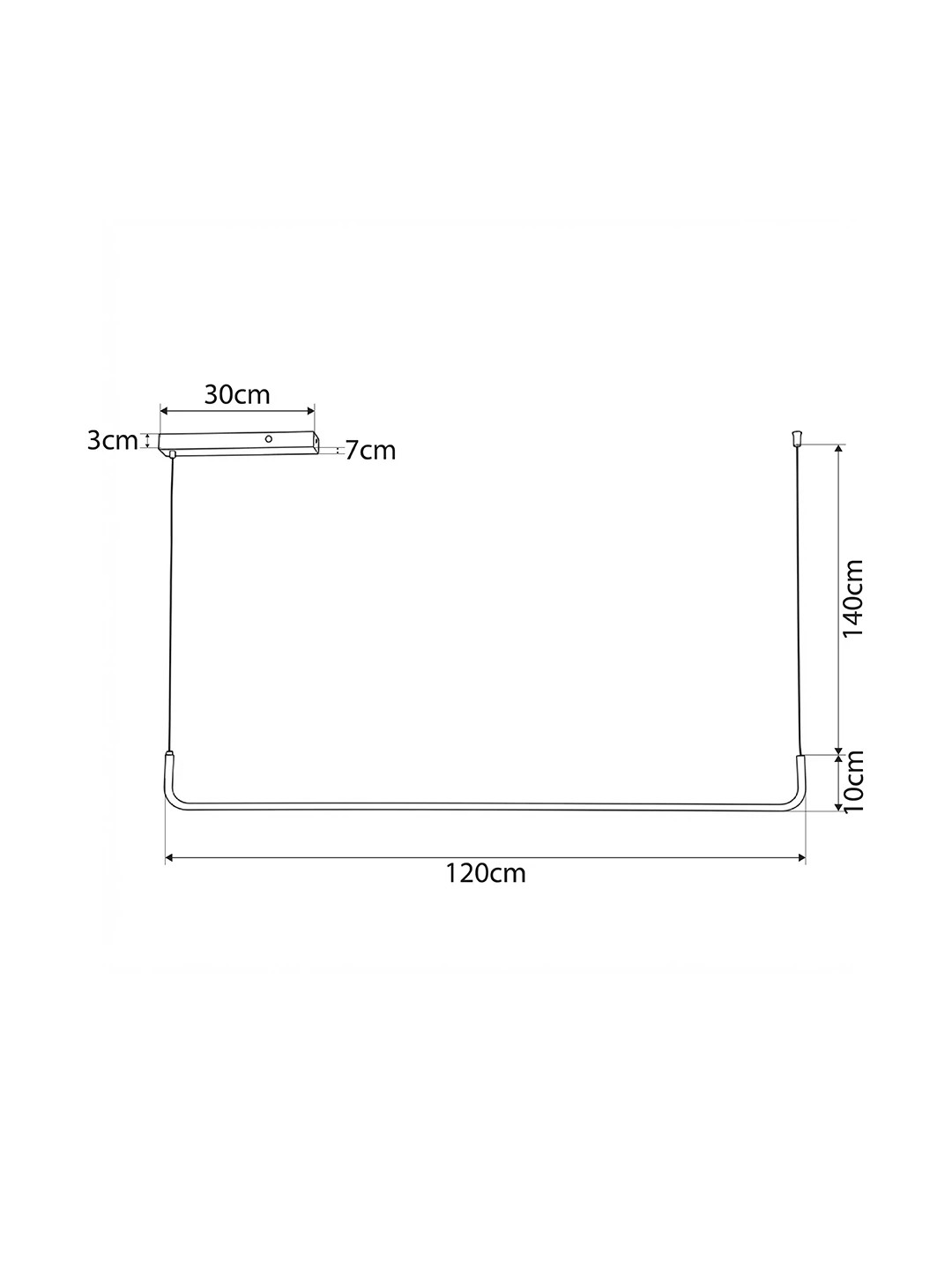 kelvo® LINARIA KLV-101-0255 Κρεμαστό Φωτιστικό Οροφής LED 36W 3600lm 180° AC 220-240V IP20 Ρυθμιζόμενο Λευκό CCT με Χειριστήριο από 2700K έως 6000K Dimmable - Lumileds SMD Chip - Μαύρο Ματ - Μ120 x Π2 x Υ10cm - 3 Χρόνια Εγγύηση - Image 8