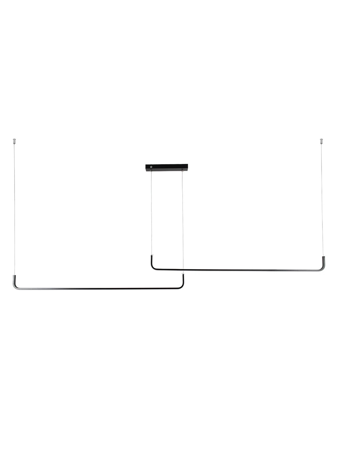 kelvo® LINARIA KLV-101-0258-V2 Κρεμαστό Φωτιστικό Οροφής LED 72W 7200lm 180° AC 220-240V IP20 Ρυθμιζόμενο Λευκό CCT με Χειριστήριο από 2700K έως 6000K Dimmable - Lumileds SMD Chip - Μαύρο Ματ - Μ220 x Π4 x Υ25cm - 3 Χρόνια Εγγύηση - Image 4
