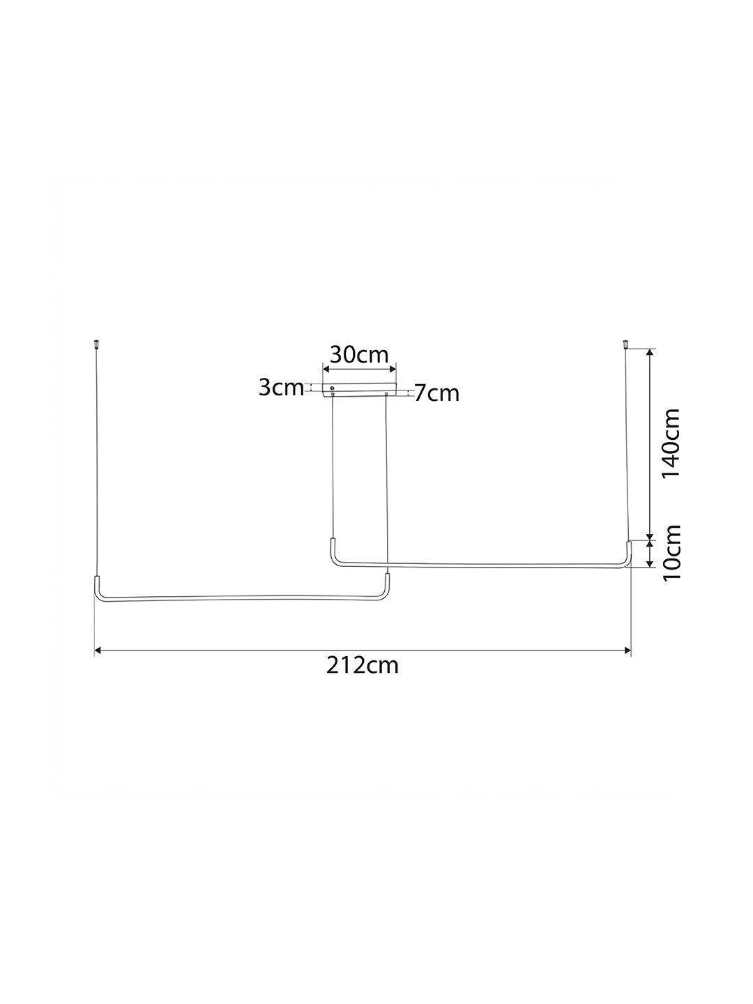 kelvo® LINARIA KLV-101-0258-V2 Κρεμαστό Φωτιστικό Οροφής LED 72W 7200lm 180° AC 220-240V IP20 Ρυθμιζόμενο Λευκό CCT με Χειριστήριο από 2700K έως 6000K Dimmable - Lumileds SMD Chip - Μαύρο Ματ - Μ220 x Π4 x Υ25cm - 3 Χρόνια Εγγύηση - Image 8