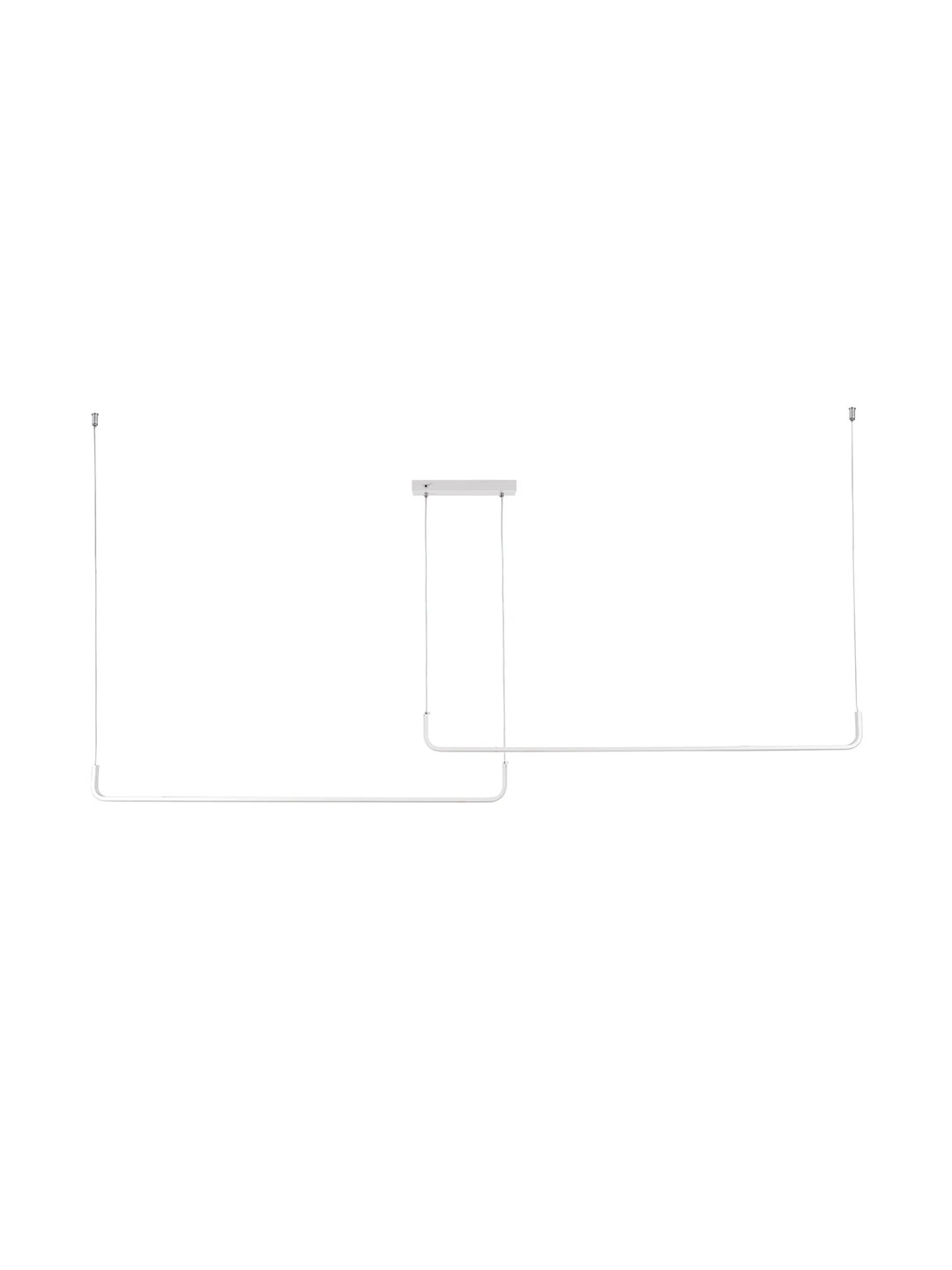kelvo® LINARIA KLV-101-0259-V2 Κρεμαστό Φωτιστικό Οροφής LED 72W 7200lm 180° AC 220-240V IP20 Ρυθμιζόμενο Λευκό CCT με Χειριστήριο από 2700K έως 6000K Dimmable - Lumileds SMD Chip - Λευκό Ματ - Μ220 x Π4 x Υ25cm - 3 Χρόνια Εγγύηση - Image 4