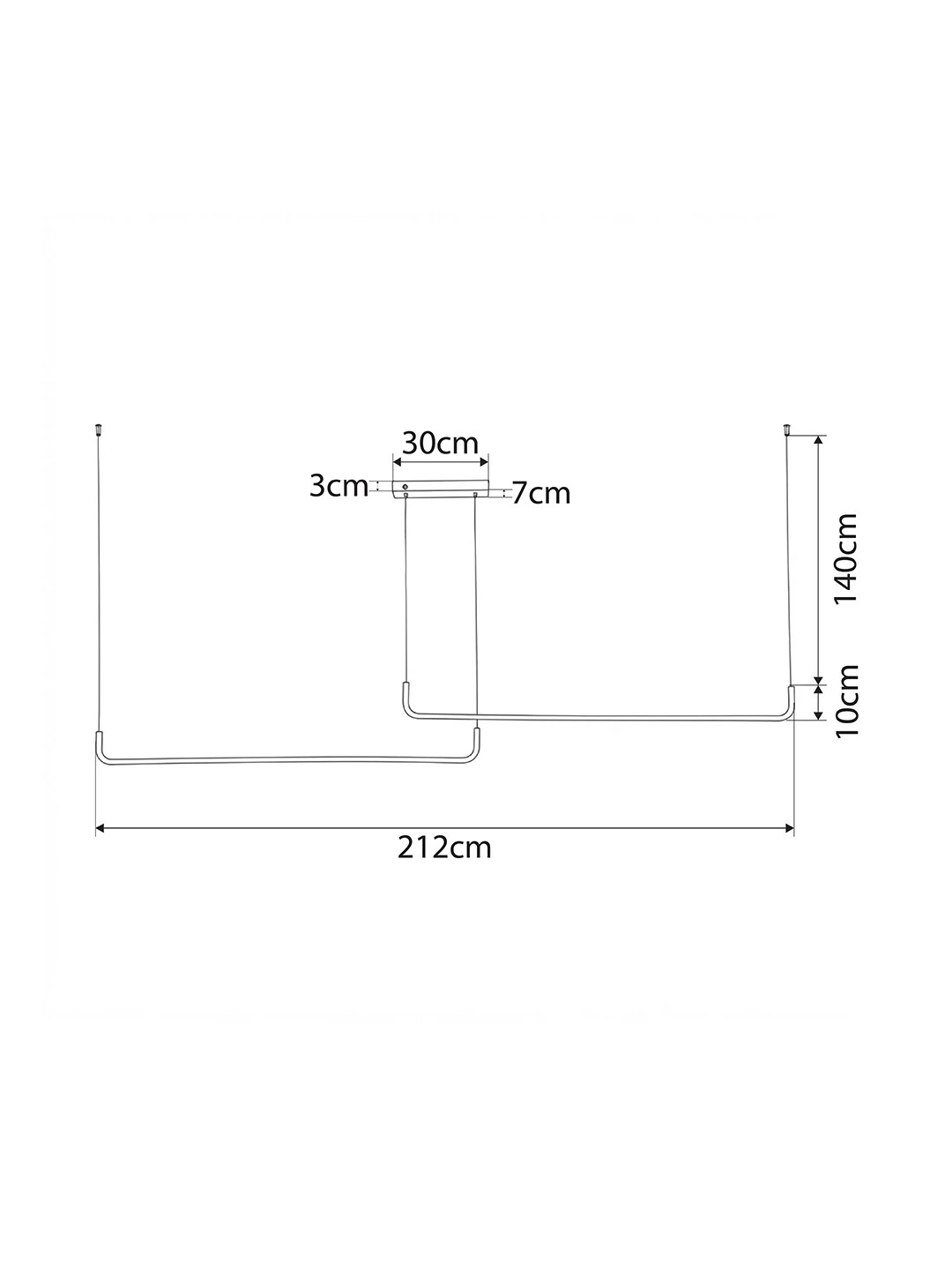 kelvo® LINARIA KLV-101-0260-V2 Κρεμαστό Φωτιστικό Οροφής LED 72W 7200lm 180° AC 220-240V IP20 Ρυθμιζόμενο Λευκό CCT με Χειριστήριο από 2700K έως 6000K Dimmable - Lumileds SMD Chip - Σατινέ Χρυσό Βούρτσας - Μ212 x Π4 x Υ20cm - 3 Χρόνια Εγγύηση - Image 8