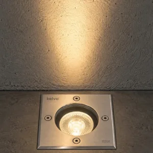 kelvo® KERIA KLV-101-0276 Χωνευτό Φωτιστικό Σποτ Δαπέδου για Λάμπα MR16 με Ντουί GU10 AC 220-240V Αδιάβροχο IP68 IK09 - Ανοξείδωτο Ατσάλι SS316 - Μ11 x Π11 x Υ11.5cm / Q10.4cm