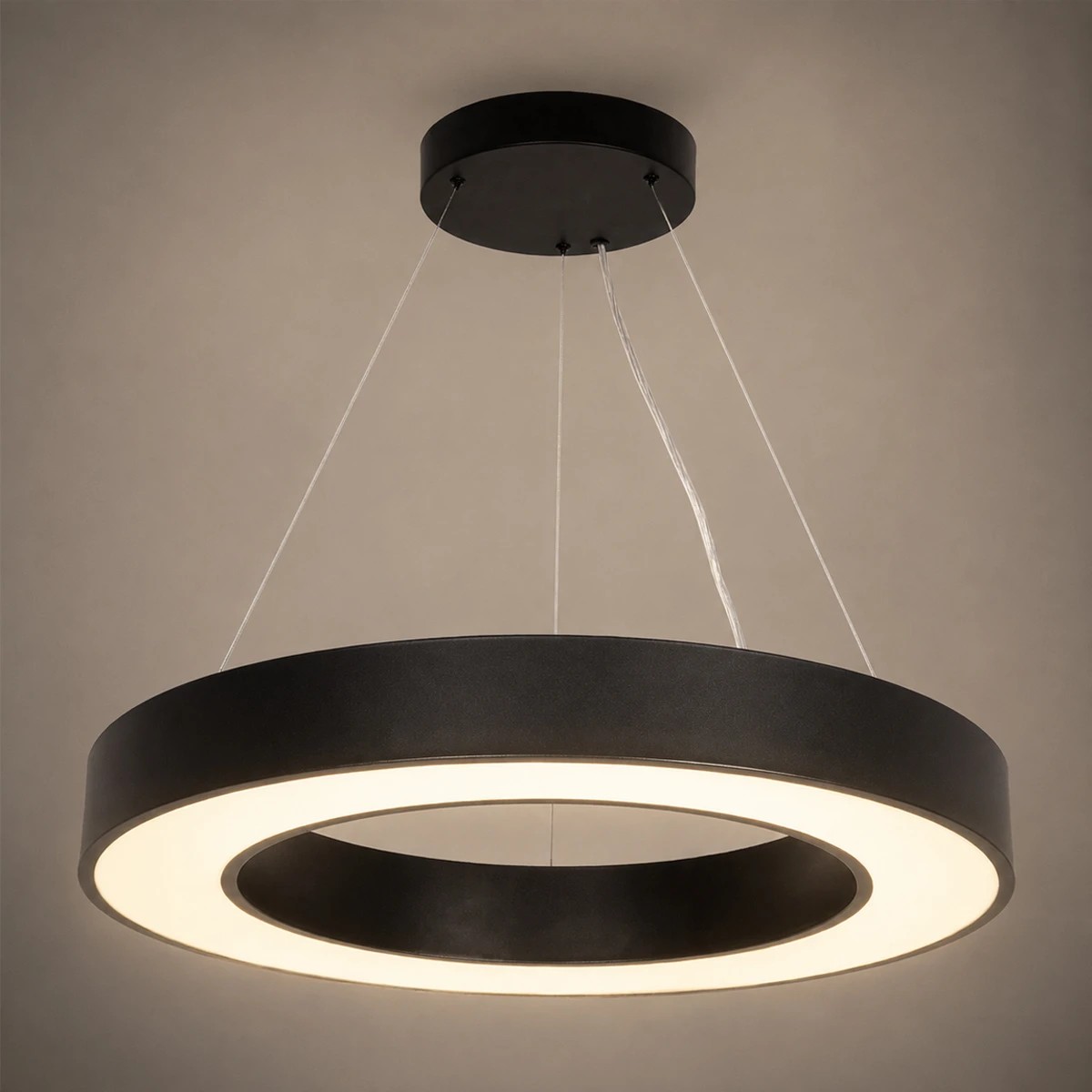 kelvo® RA KLV-101-0365 Κρεμαστό Φωτιστικό Οροφής LED 67W 6700lm 120° AC 220-240V IP20 Ρυθμιζόμενο Λευκό CCT με Χειριστήριο από 2700K έως 6000K Dimmable - Lumileds SMD Chip - Μαύρο Ματ - Μ60 x Π60 x Υ8cm - 3 Χρόνια Εγγύηση - Image 6