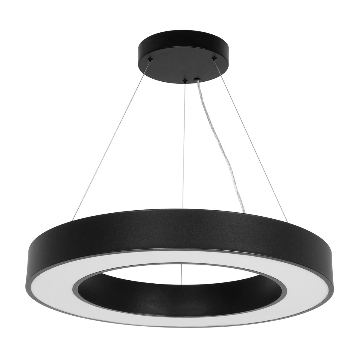 kelvo® RA KLV-101-0365 Κρεμαστό Φωτιστικό Οροφής LED 67W 6700lm 120° AC 220-240V IP20 Ρυθμιζόμενο Λευκό CCT με Χειριστήριο από 2700K έως 6000K Dimmable - Lumileds SMD Chip - Μαύρο Ματ - Μ60 x Π60 x Υ8cm - 3 Χρόνια Εγγύηση - Image 7