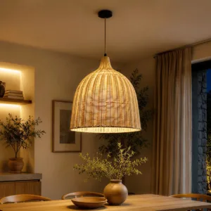 kelvo® BAHAMAS KLV-102-0003 Κρεμαστό Φωτιστικό Οροφής για Λάμπα με Ντουί E27 AC 220-240V IP20 - Μπεζ - Μ60 x Π60 x Υ60cm