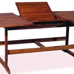 Ξύλινο Επεκτεινόμενο Τραπέζι Acacia Wood 150 + 50 = 200 x 90 x 72(h)cm (#MER-20 AC)