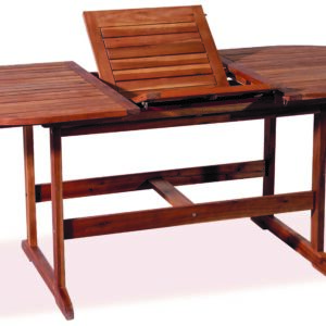 Ξύλινο Επεκτεινόμενο Τραπέζι Acacia Wood 180 + 60 = 240 x 100 x 72(h)cm (#MER 24 AC)