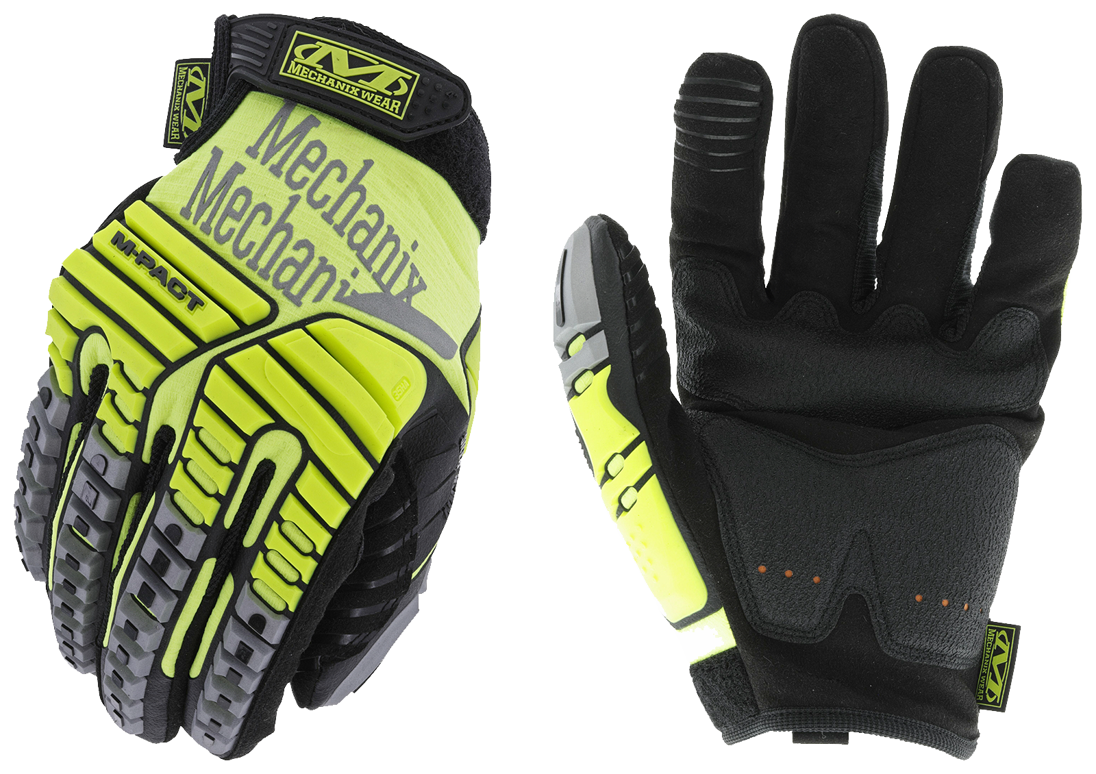 ΓΑΝΤΙΑ MECHANIX, M-PACT , High-Visibility Impact Gloves-MD