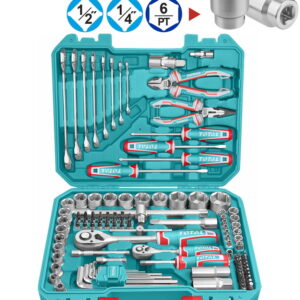 TOTAL ΕΠΑΓΓ. ΚΑΣΕΤΙΝΑ ΚΑΡΥΔΑΚΙΑ 1/4"-1/2" & ΕΡΓΑΛΕΙΑ ΧΕΙΡΟΣ 105ΤΕΜ (THKTHP61057)