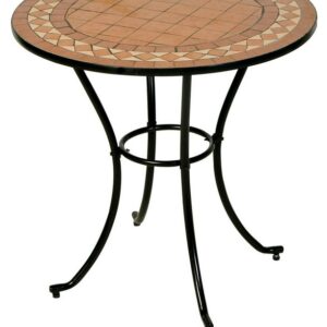 Στρογγυλό Μεταλλικό Τραπέζι Mosaic 76 x 75(h)cm (#BS025-010)