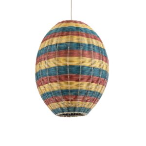 GLOBOSTAR® CABALLEROS 02065 Boho Κρεμαστό Φωτιστικό Οροφής με Ντουί 1 x E27 AC 220-240V IP20 - Πολύχρωμο - Μ40 x Π40 x Υ50cm