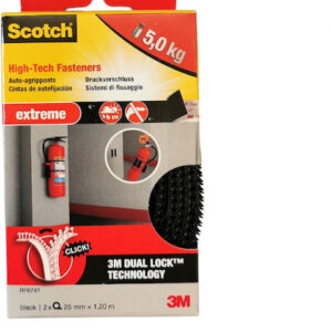 3M™  Ανοιγοκλειόμενο Σύστημα Στερέωσης Extreme Μαύρο Ρολλό Scotch™ (25mm x 1.2m) RF6741