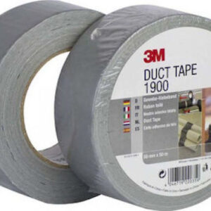 3M Αυτοκόλλητη Υφασμάτινη Ταινία Γκρι 50mx50mm 1900