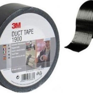 3M Value Duct Tape Αυτοκόλλητη Υφασμάτινη Ταινία Μαύρη 50mx50mm 1900