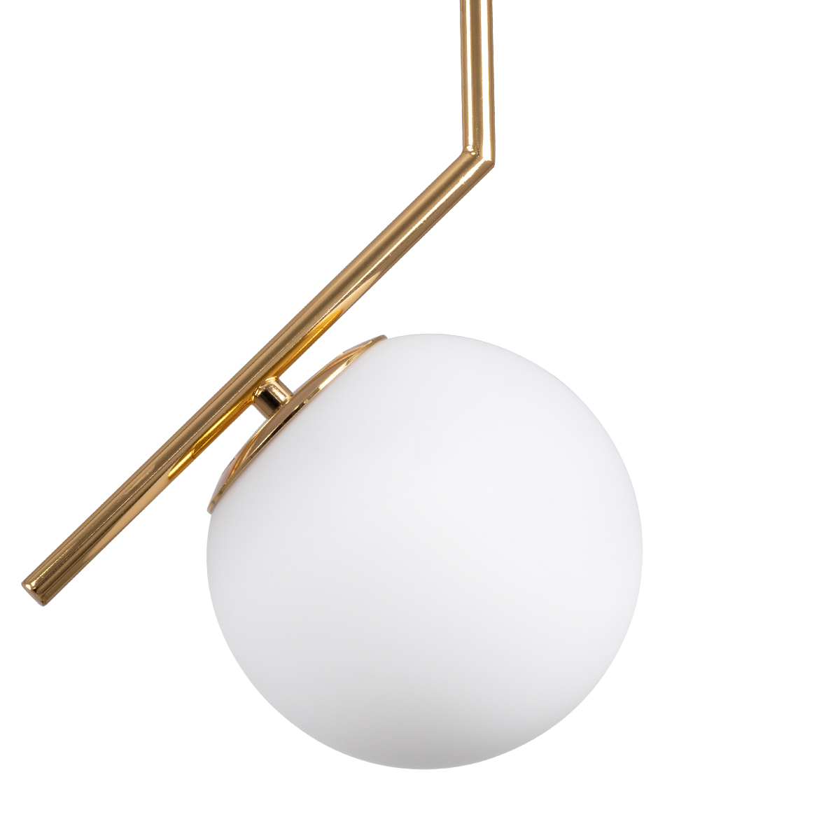 GLOBOSTAR® MONROE 00958 Μοντέρνο Κρεμαστό Φωτιστικό Οροφής με Ντουί 1 x E27 AC 220-240V IP20 - Χρυσό & Λευκό - Μ15 x Π15 x Υ49cm - Image 6