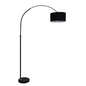 GLOBOSTAR® IMPERIAL 01587 Μοντέρνο Επιδαπέδιο Φωτιστικό με Ντουί 1 x E27 AC 220-240V IP20 - Μαύρο - Μ100 x Π34 x Υ187cm