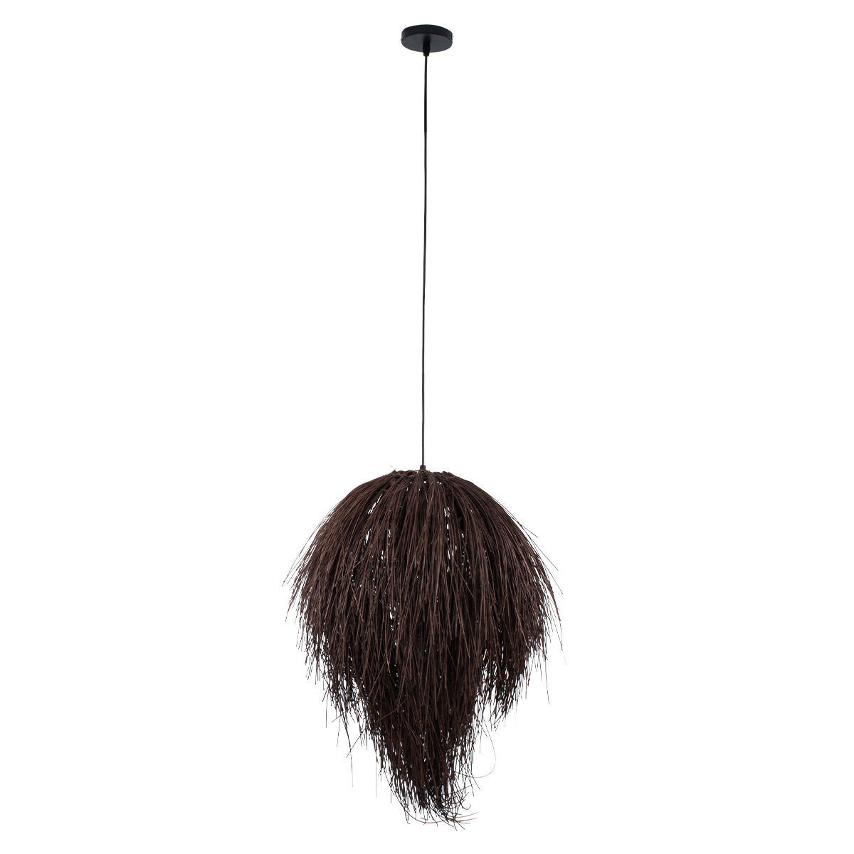 GLOBOSTAR® ARCHIPELAGO 01750 Boho Κρεμαστό Φωτιστικό Οροφής με Ντουί 1 x E27 AC 220-240V IP20 - Καφέ - Μ40 x Π40 x Υ63cm - Image 3