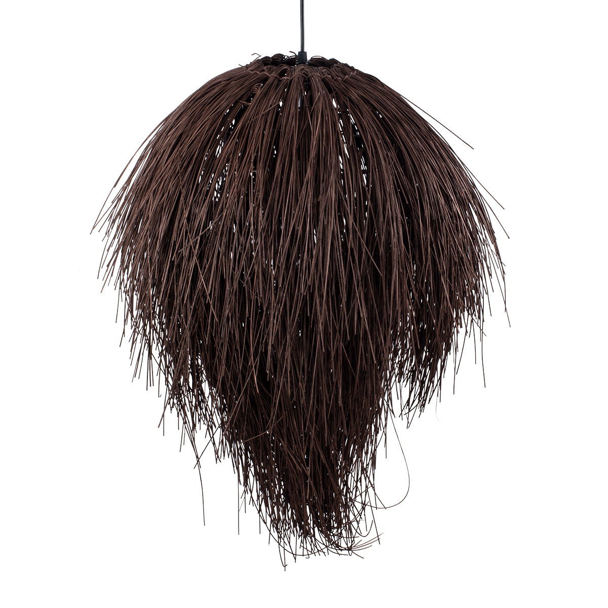 GLOBOSTAR® ARCHIPELAGO 01750 Boho Κρεμαστό Φωτιστικό Οροφής με Ντουί 1 x E27 AC 220-240V IP20 - Καφέ - Μ40 x Π40 x Υ63cm - Image 6