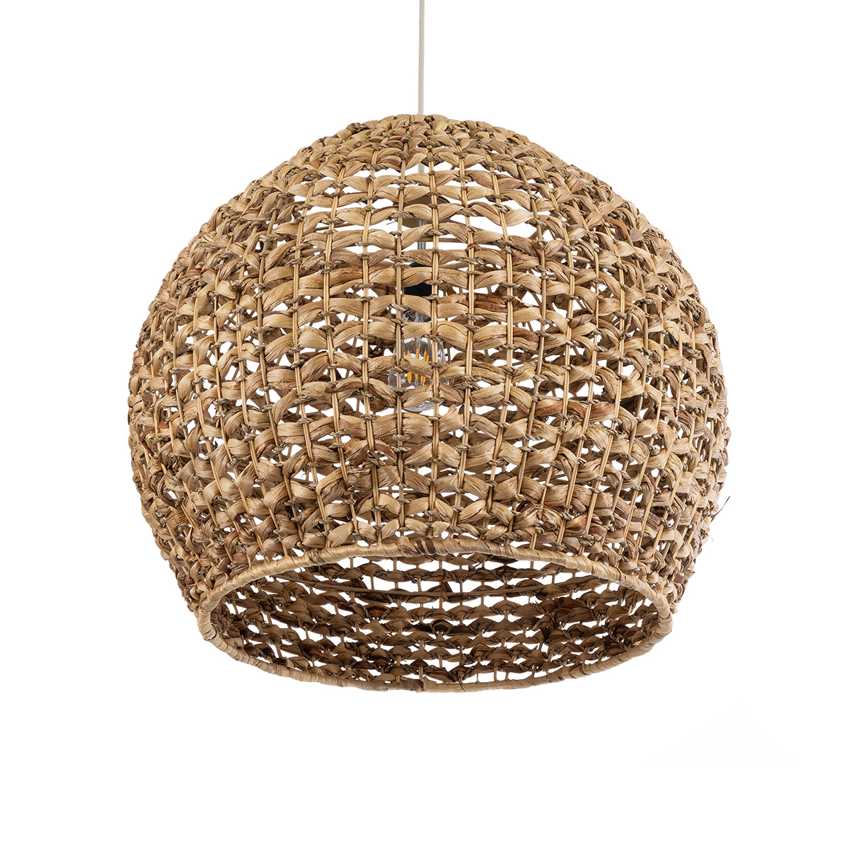 GLOBOSTAR® MANGATA 01851 Boho Κρεμαστό Φωτιστικό Οροφής με Ντουί 1 x E27 AC 220-240V IP20 - Καφέ - Μ60 x Π60 x Υ50cm - Image 6