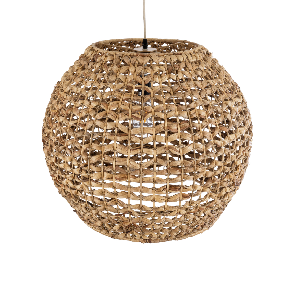 GLOBOSTAR® MANGATA 01851 Boho Κρεμαστό Φωτιστικό Οροφής με Ντουί 1 x E27 AC 220-240V IP20 - Καφέ - Μ60 x Π60 x Υ50cm - Image 7
